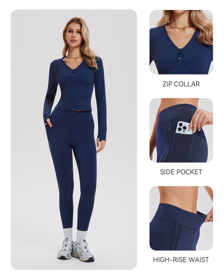 2 Piece Sets Jacket ＆Leggings