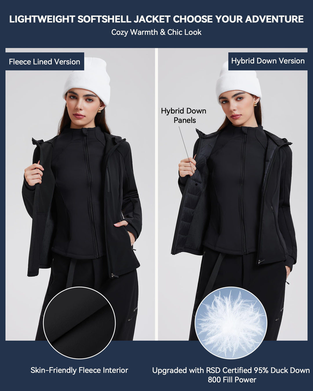 Softshell Jacket with Fleece Lined