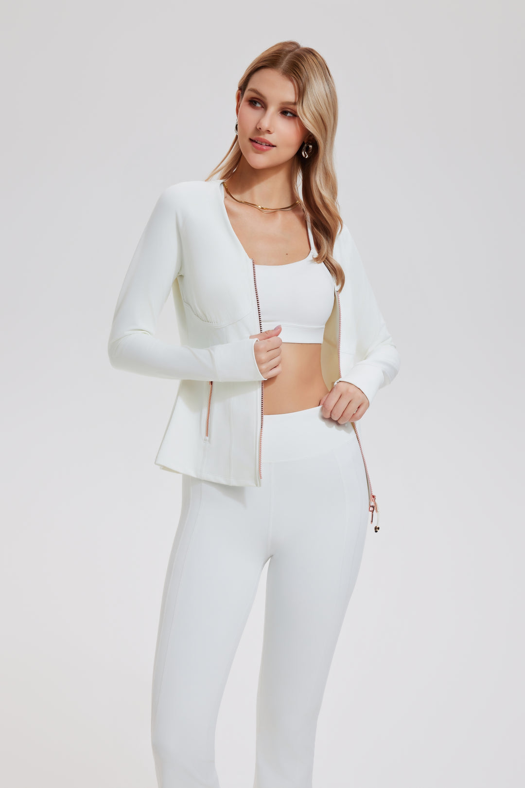 2 Piece Set Jacket ＆ Flare Leggings