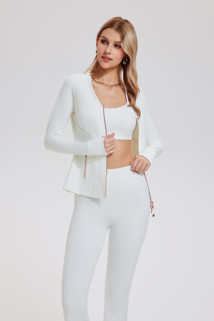 2 Piece Set Jacket ＆ Flare Leggings