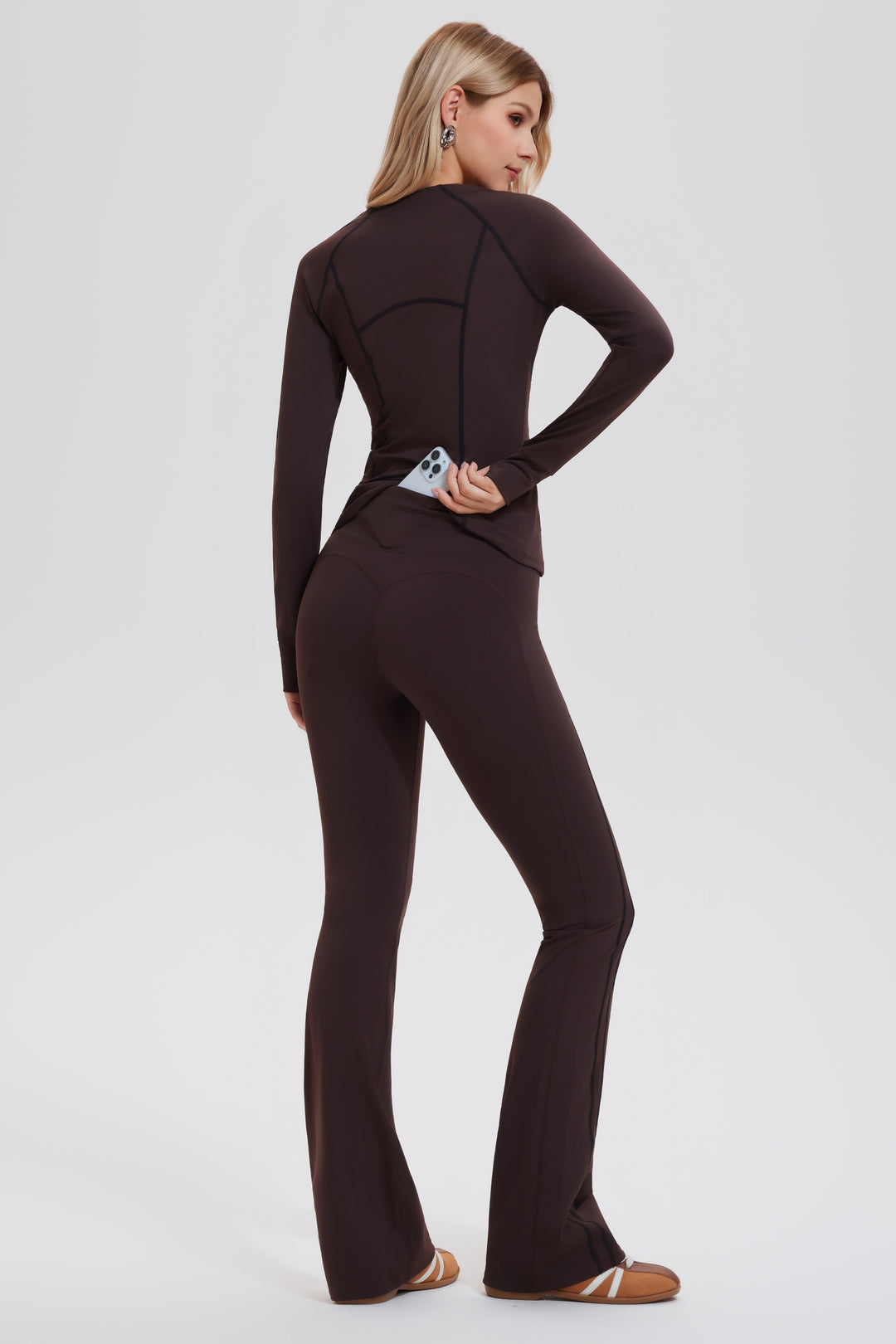 2 Piece Set Jacket ＆ Flare Leggings
