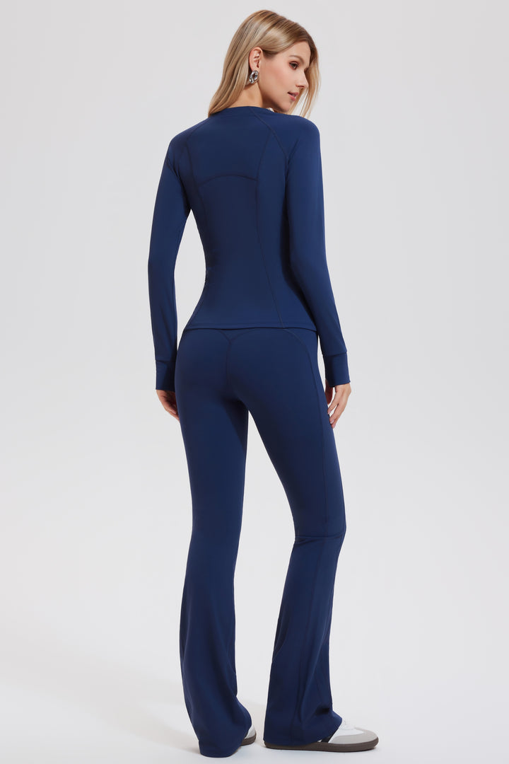 2 Piece Set Jacket ＆ Flare Leggings