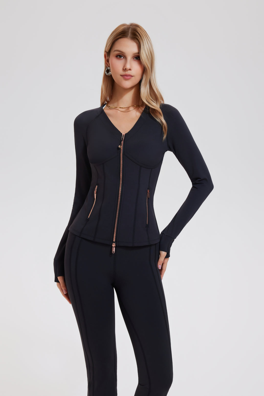 2 Piece Set Jacket ＆ Flare Leggings