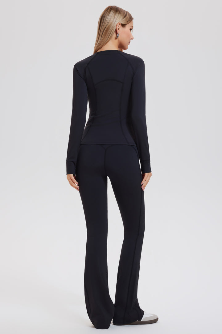 2 Piece Set Jacket ＆ Flare Leggings