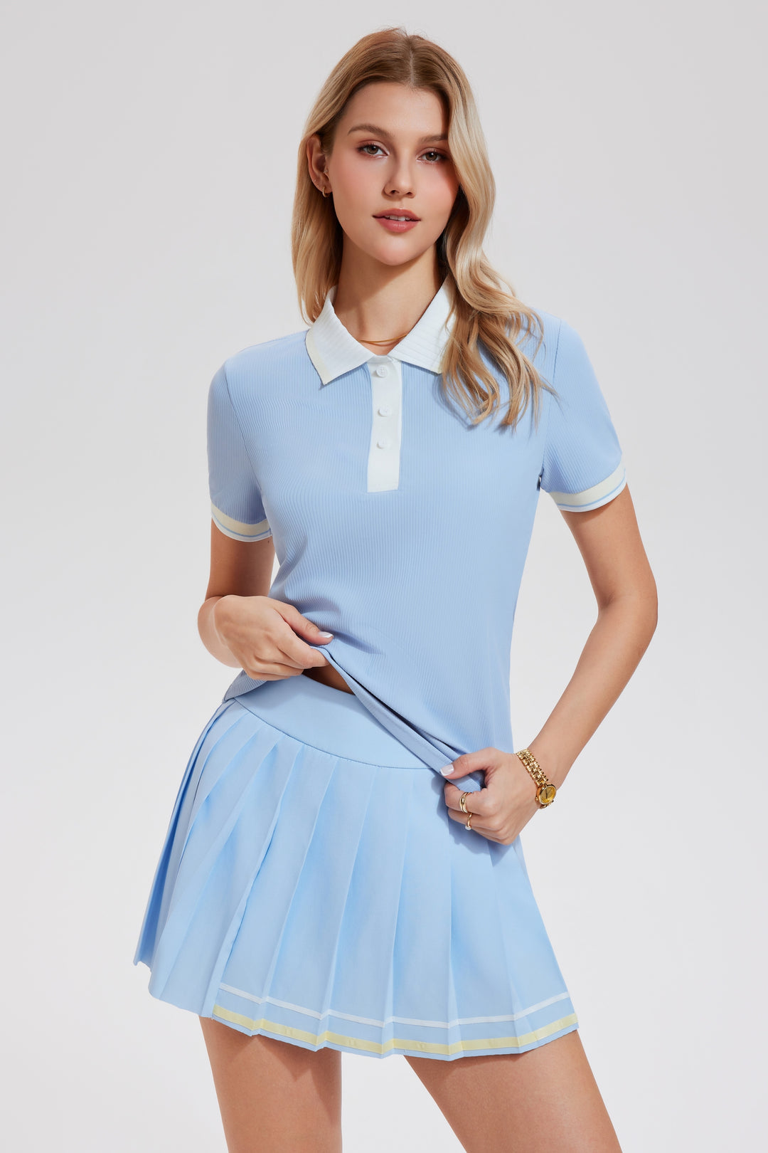 2 Piece Tennis Skirt Set, Golf Outfit