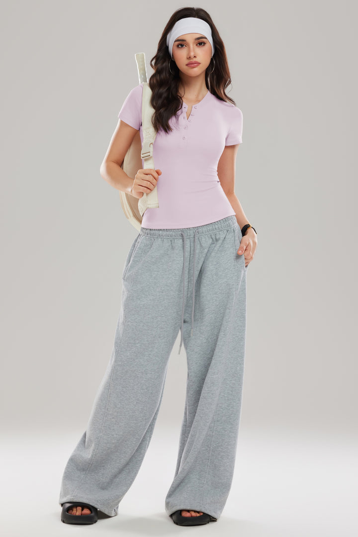 Henley Short Sleeve Top