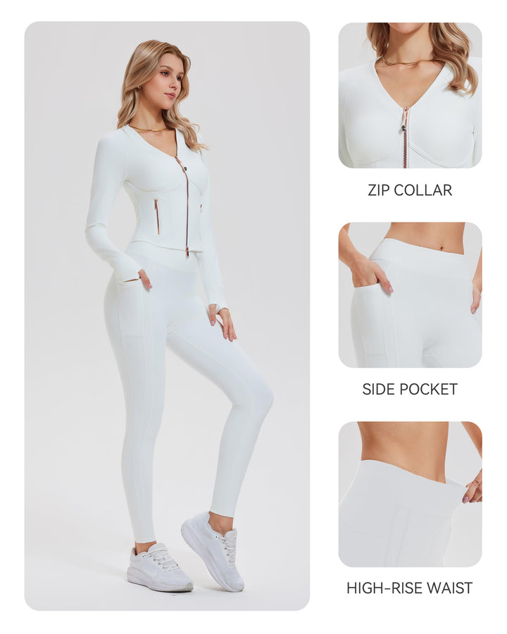 2 Piece Sets Jacket ＆Leggings