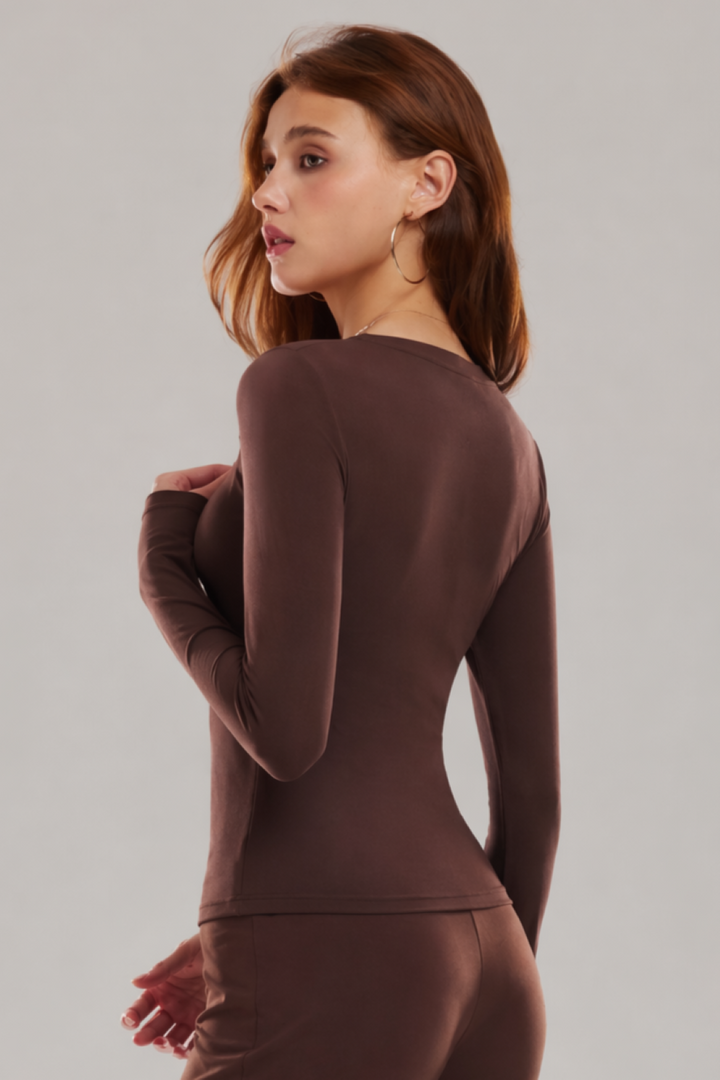 Henley Long Sleeve Top